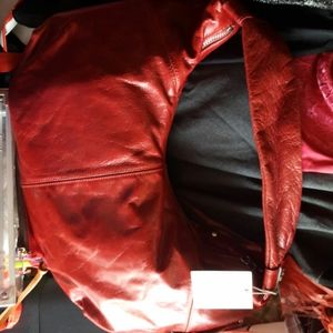 New w tag Hobo leather bag RED